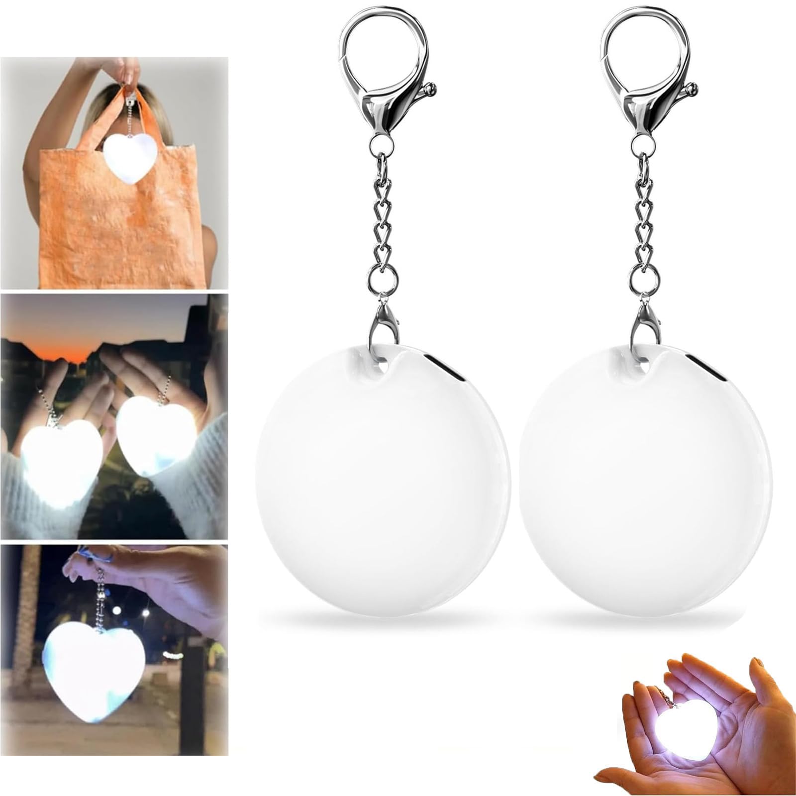 OKESYO 2Pcs Handbag Lights for Women, Purse Light Handbag Lights, Touch Sensor Bag Light Rechargeable for Women Ladies Girls Gift