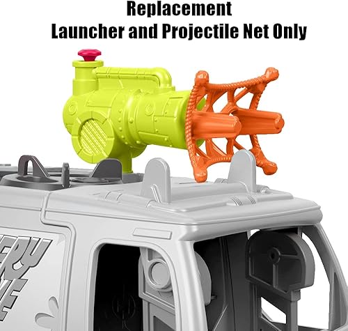 Miniatura 3 de Imaginext Juego de máquina misteriosa transformadora Scooby-Doo - FMY11 ~ 1 lanzador amarillo y 1 red de proyectil naranja