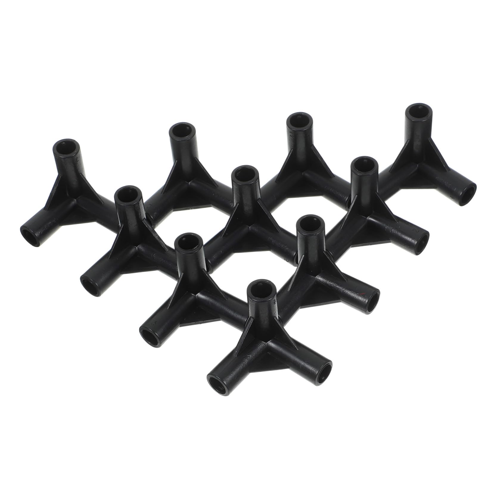 UPKOCH Lot de 24 Connecteurs de Tente à 3 Voies en PE Noir pour Auvent Extérieur, Accessoires de Fixation Compacts et Légers, Pièces de Rechange pour Structure de Véranda et Pergola