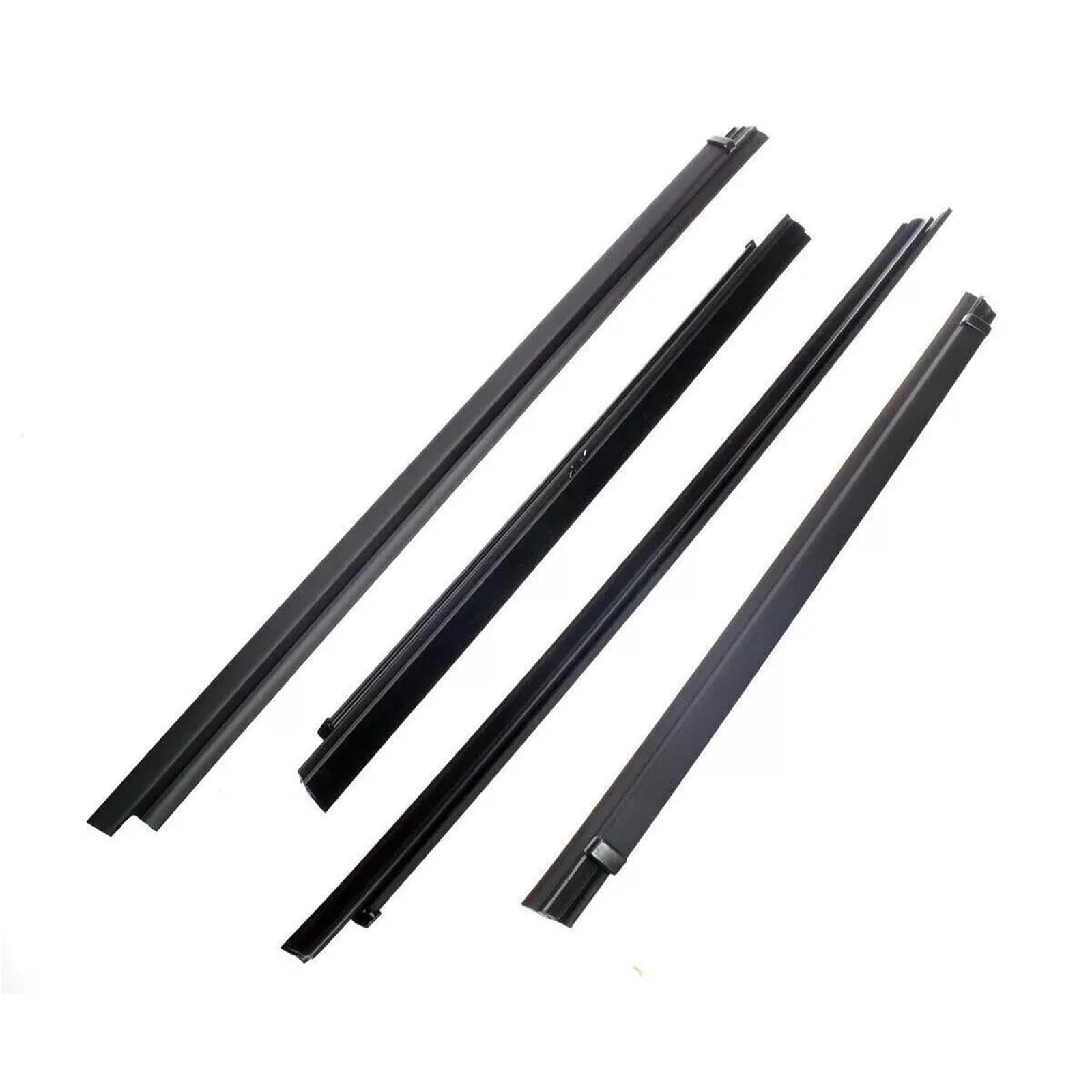 Hlwxmdz One Color 4Pcs Car Outer Windows Rubber Weatherstrip Sealing Strip For Toyota For Hilux 4Dr 4-Door 1998-2004 Car Window Seals