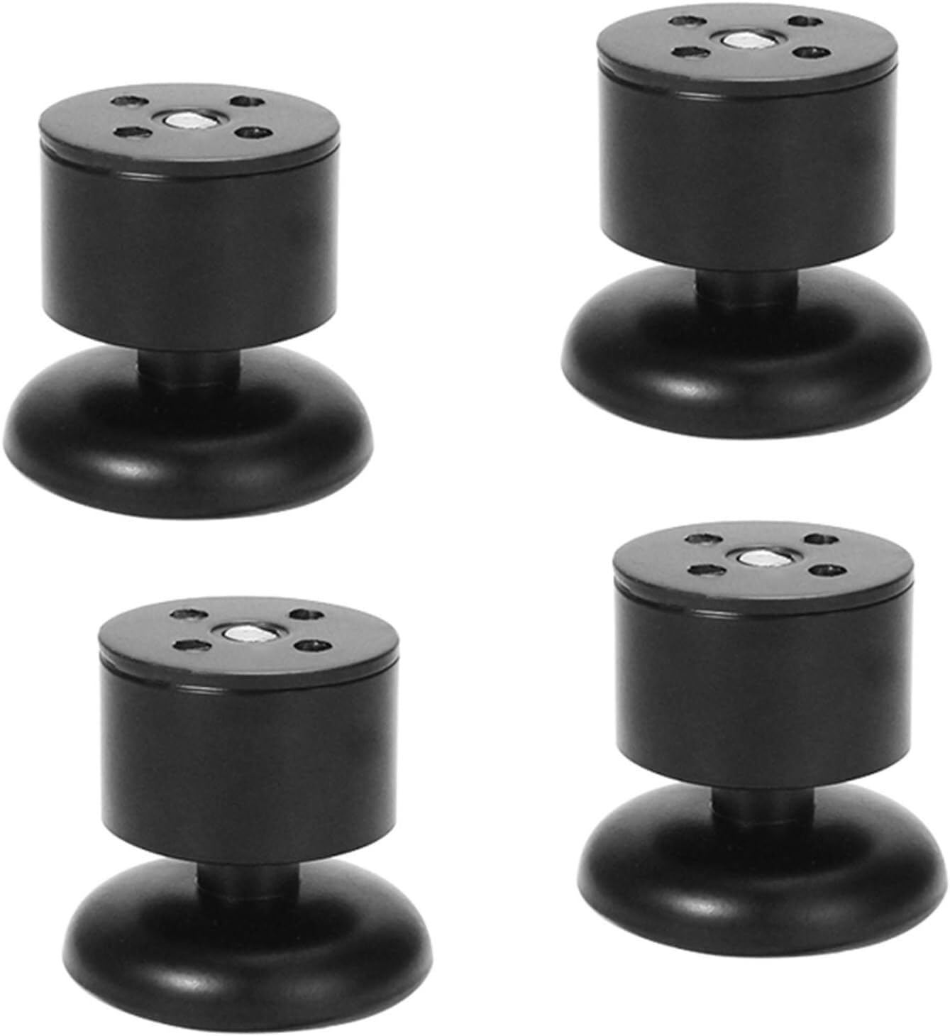 Rhllvj Black Metal Adjustable Furniture Feet Sofa Support Legs Tv Cabinet Coffee Table Support Legs Bathroom Table Legs(,60Mm(2.36In))