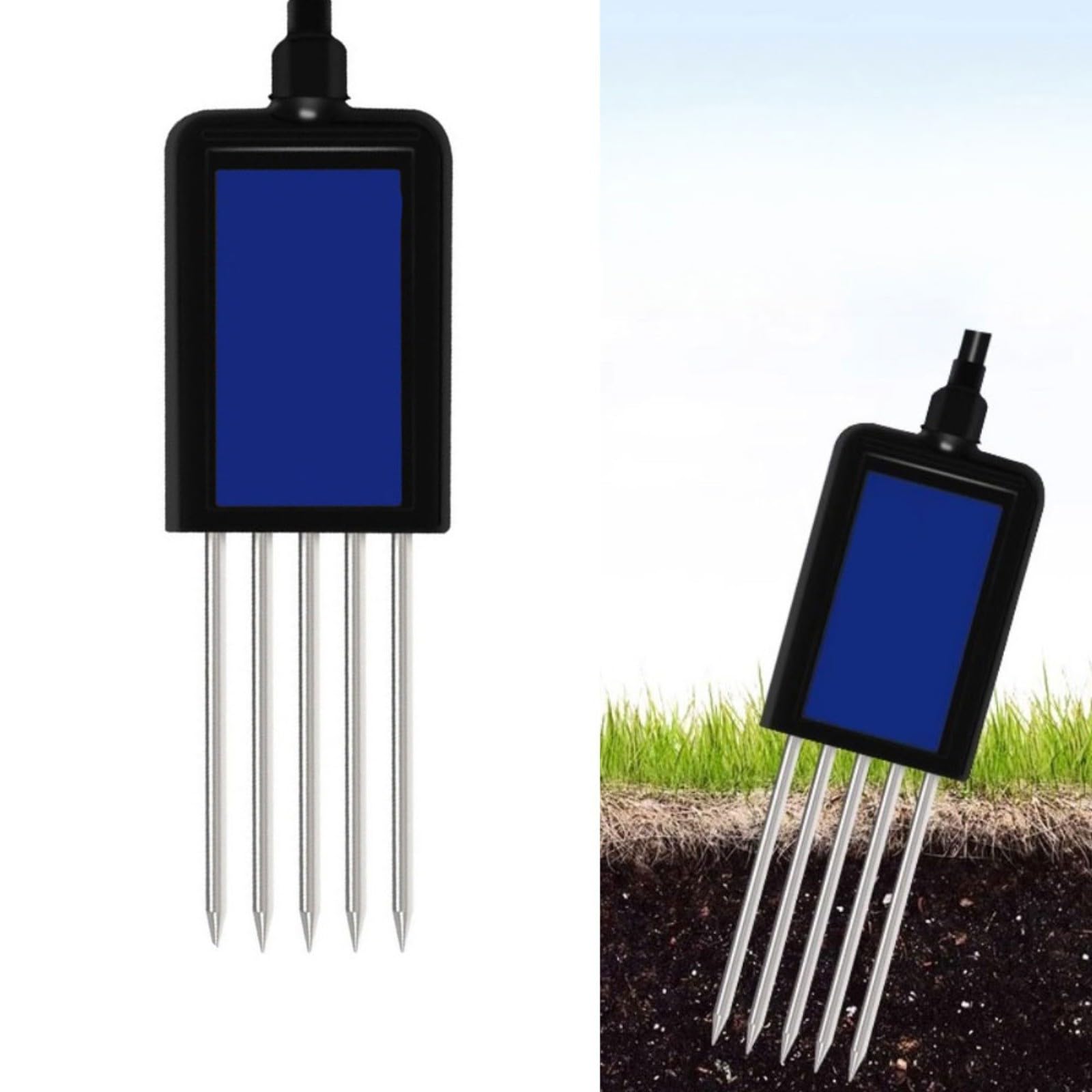 RS485 Detector de pH del suelo Sensor de humedad Temperatura Sonda de conductividad IP68 Impermeable para agricultura Modelo de invernadero C (D)