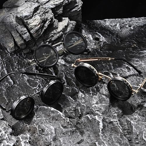 Adjustable Tint Sunglasses 1-9 Gears Rounded Polarized Glasses with ND Filter Lenses for Men UV Protection Eyewear4