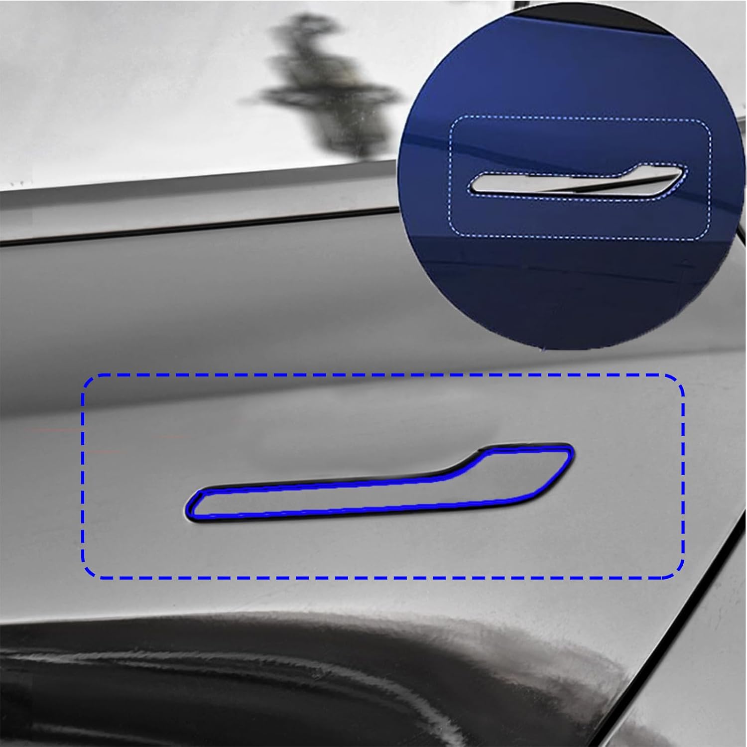 Tesla Model Y/Model 3 Door Handle Sticker & Around Scratch
