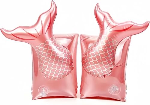 Flotadores de brazo para niños, flotadores de brazo de piscina de dibujos animados, flotadores inflables de PVC para niños de 3-5-6-12 años