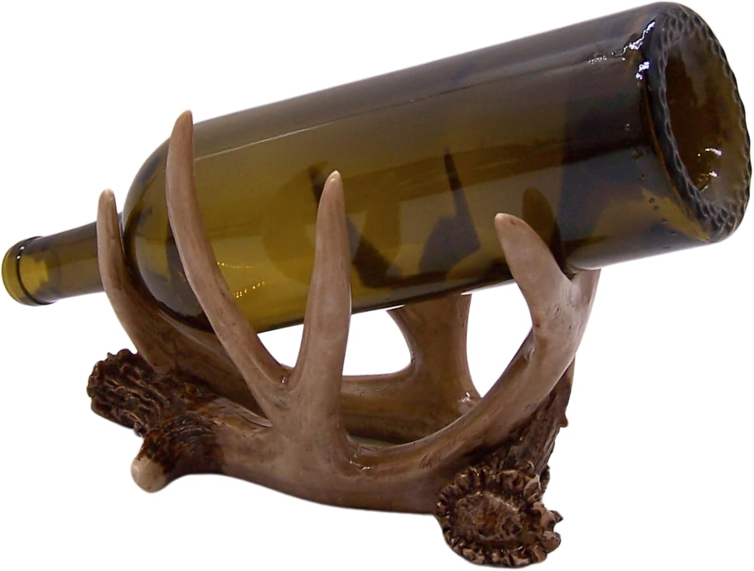 Wowser Faux Antler Wine Bottle Holder, Rustic Bar & Kitchen Accessory, Cabin & Lodge Decor, 6.25 Inches