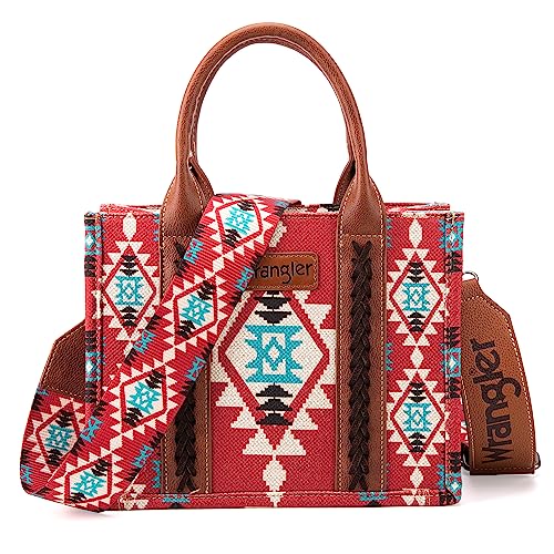 Image of Wrangler Aztec Tote Bag for Women Boho Shoulder Purses and Handbags