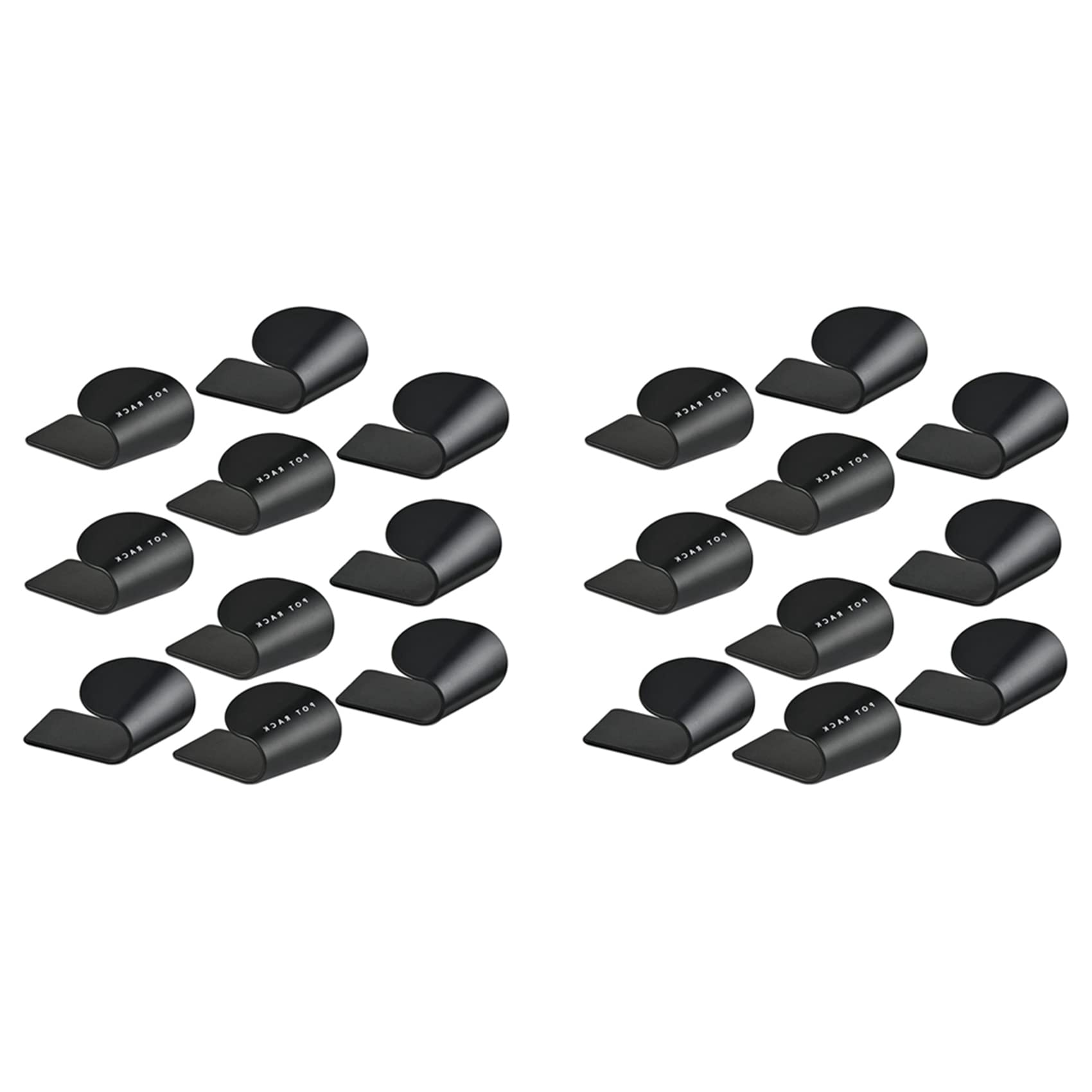 Hndhbfgrt Pot Lid Holder, 10 Pairs Pot and Pan Organizer for Cabinet, Adjustable Lid Holder, Cabinet Door Organizer Pot Hangers