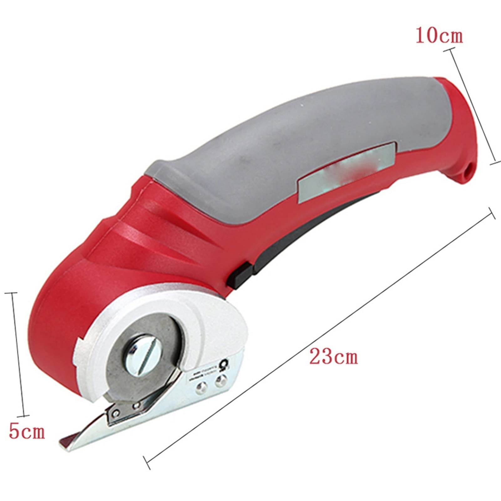 Tijeras eléctricas, Cortador eléctrico inalámbrico Recargable, cizalla for cartón, Cuero, Tela, álbum de Recortes, Alfombra, Corte rotativo para esquilar(Yellow.Set)