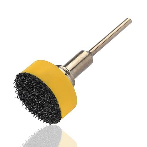 Miniatura 3 de Yakamoz Paquete surtido de 100 discos de lijado de 1 pulgada, paquete surtido de papel de arena de gancho y bucle con almohadillas de respaldo de