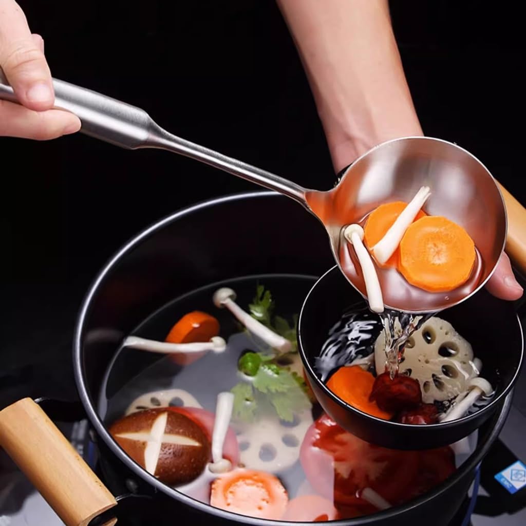Set di utensili da cucina, for mestolo da cucina con padella antiaderente e spatole for Wok
