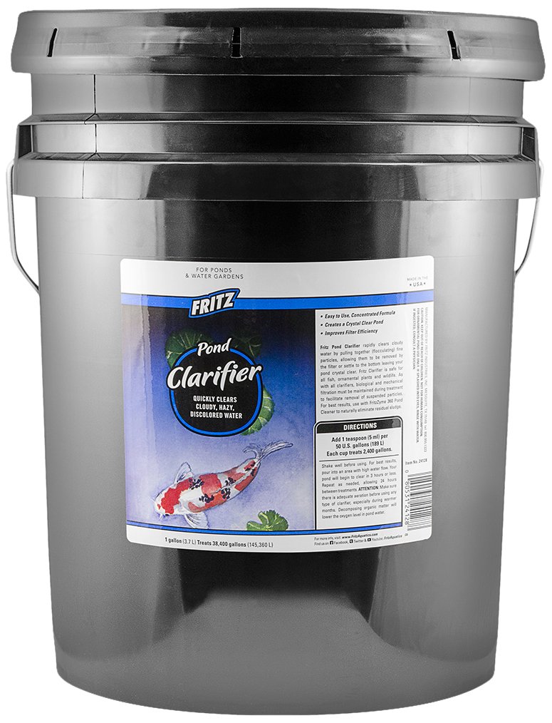 Fritz acuático Estanque fórmula concentrada clarificador, 5-Gallon