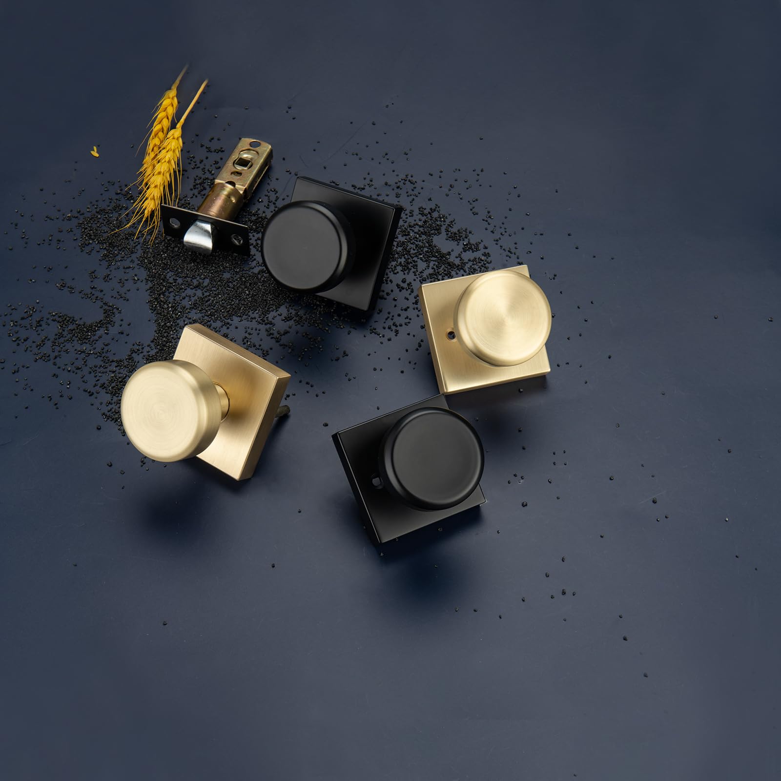 Black Door Knobs - Modern & Vintage Style -3