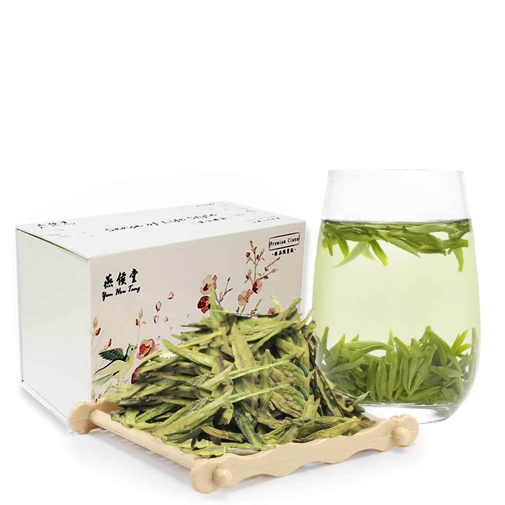 Yan Hou TangChinese Longjing West Lake Dragon Well Green Tea Loose Leaves 250 Gram Morning Afternoon Tea Best for Detox