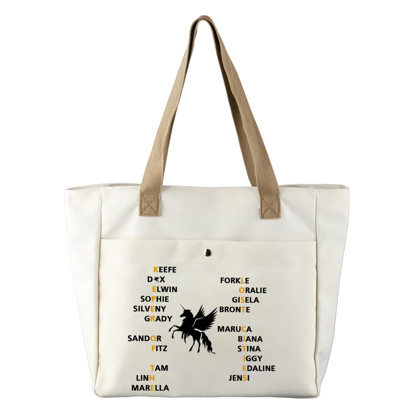 PXTIDY Foster Makeup Bag Keeper Characters Tote Bag KOTLC Novel Inspired Bookish Gift