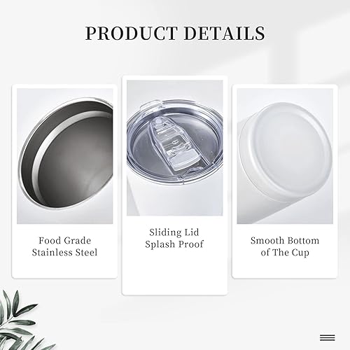 Miniatura 7 de Vaso de regalo de hongos de 20 onzas, vasos de acero inoxidable delgado de doble pared para plantas, taza de café de viaje aislada para mujeres,