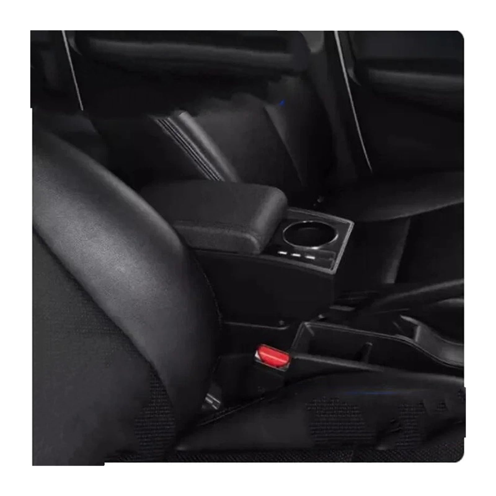 AWGNTQQ Car Armrests For MG For ZS Armrest Box Double-layer Central Storage With USB Charging Interior Retrofit Dedicated Car Accessories(M1 black line 3USB)