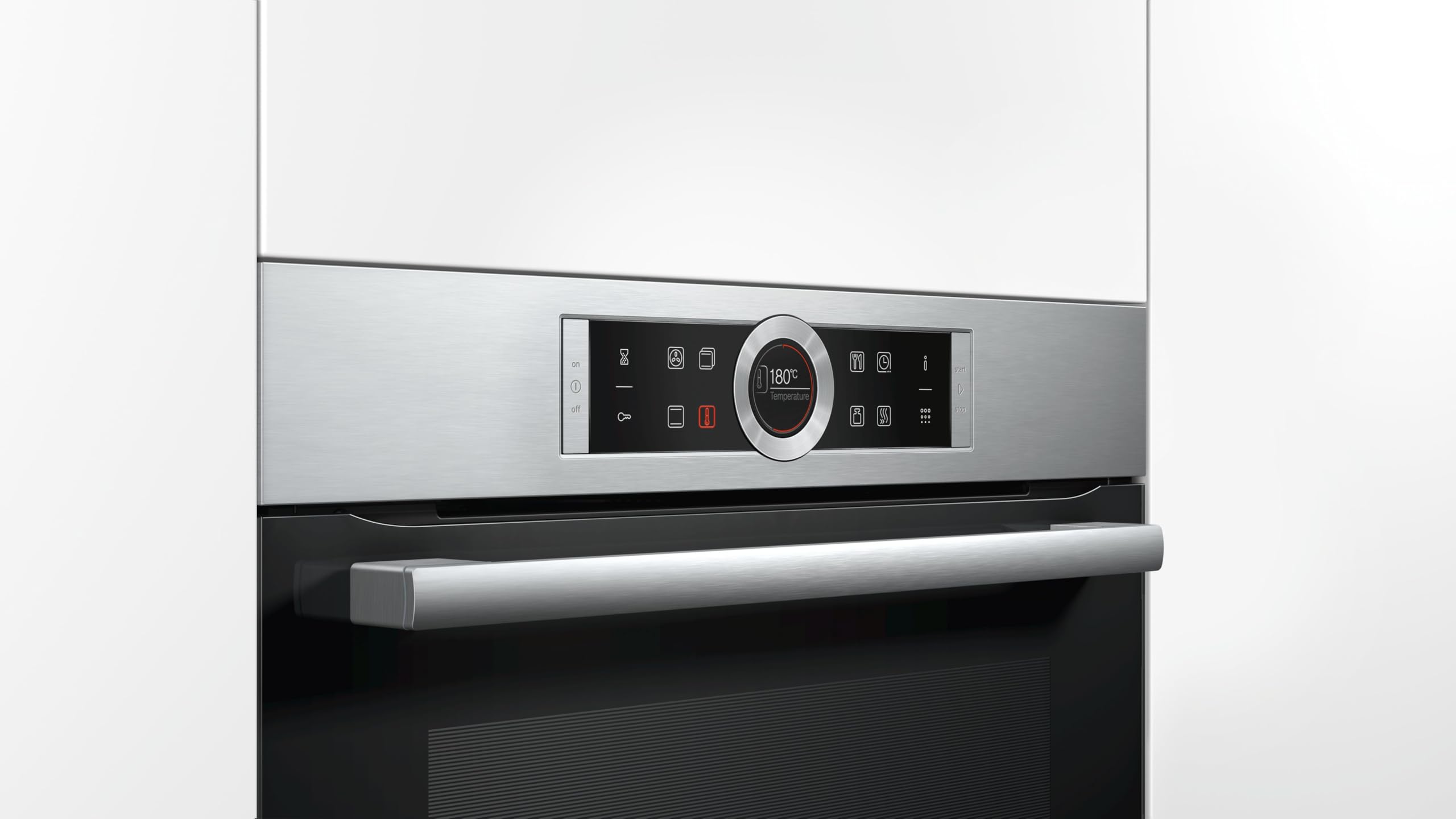Bosch Serie 8 HBG675BS1 Einbau-Backofen 60x60 cm Pyrolyse 4D Heißluft TFT-Touchdisplay Edelstahl
