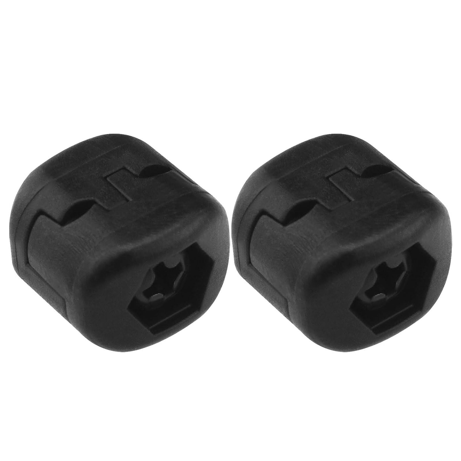 CVNRCLP 2 Pack Plastic Drop Away Arrow Rest Clamps - Adjustable Bowstring Accessories for Outdoor Archery and Hunting - Sleek Black Design