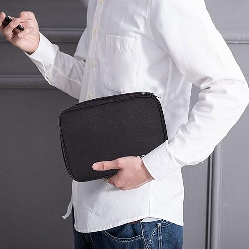 Miniatura 7 de Bolsa organizadora de cables de viaje, pequeña bolsa organizadora de accesorios para discos duros, memorias USB, almacenamiento de cables, tarjeta