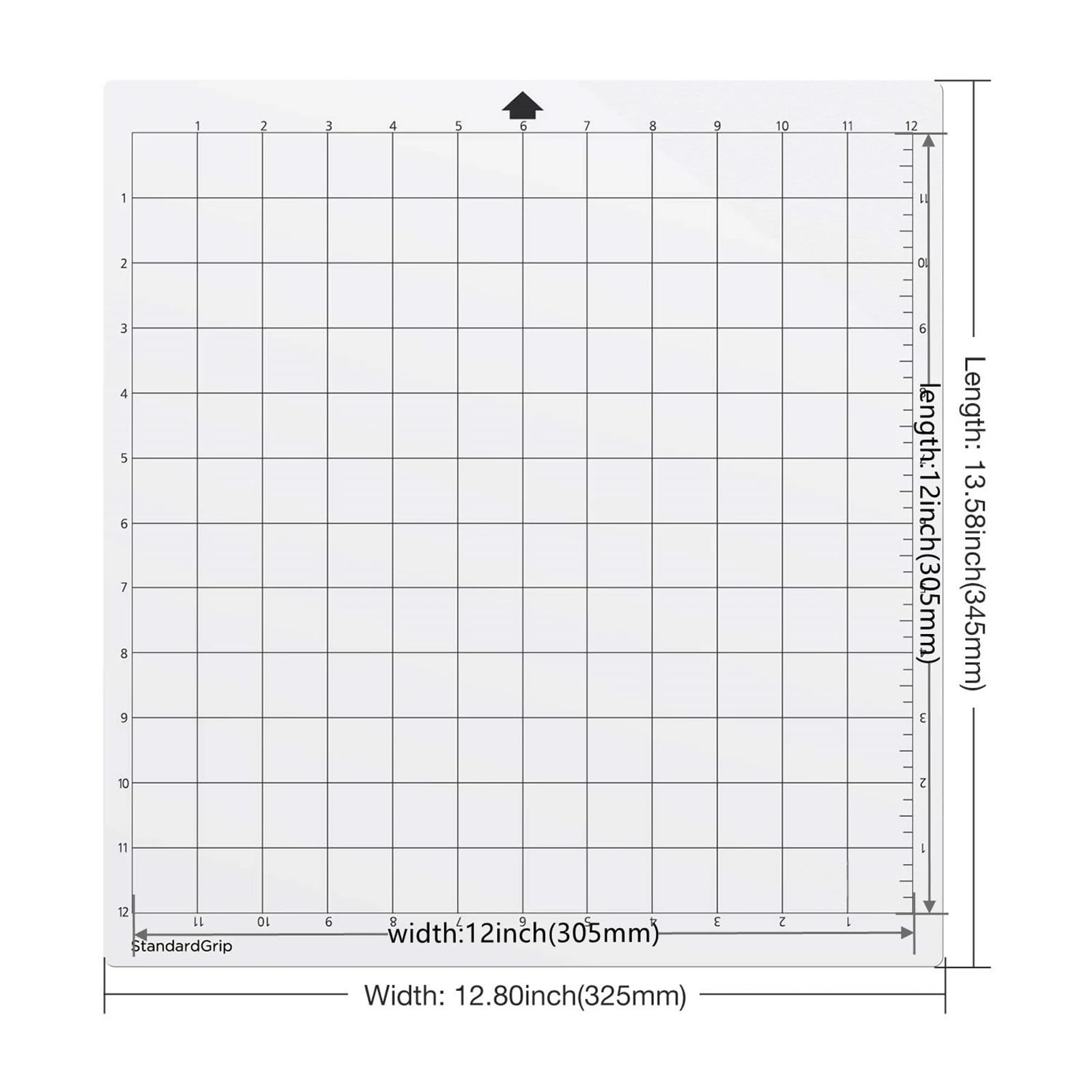 Tappetino Taglio Tappetino da taglio adesivo 3/5 pezzi | For macchina for incidere Tampone adesivo trasparente Strumento artigianale da 12x12 pollici(5 PCS 12 x 12 Inch)