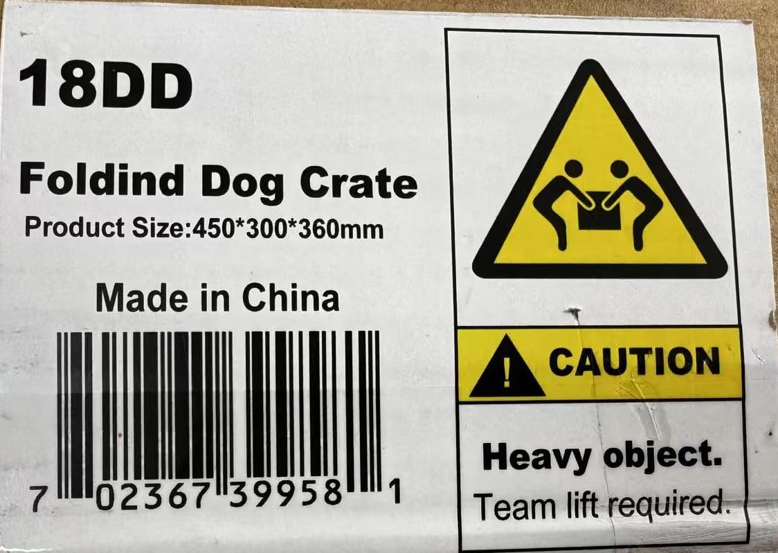 Cage de transport en fil métallique pour chien avec plateau inférieur en plastique (XXS) - Noir