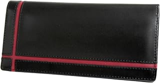 ユナイテッドオム United HOMME 二つ折り長財布 ブラック ホースハイド クロスライン UH-1074