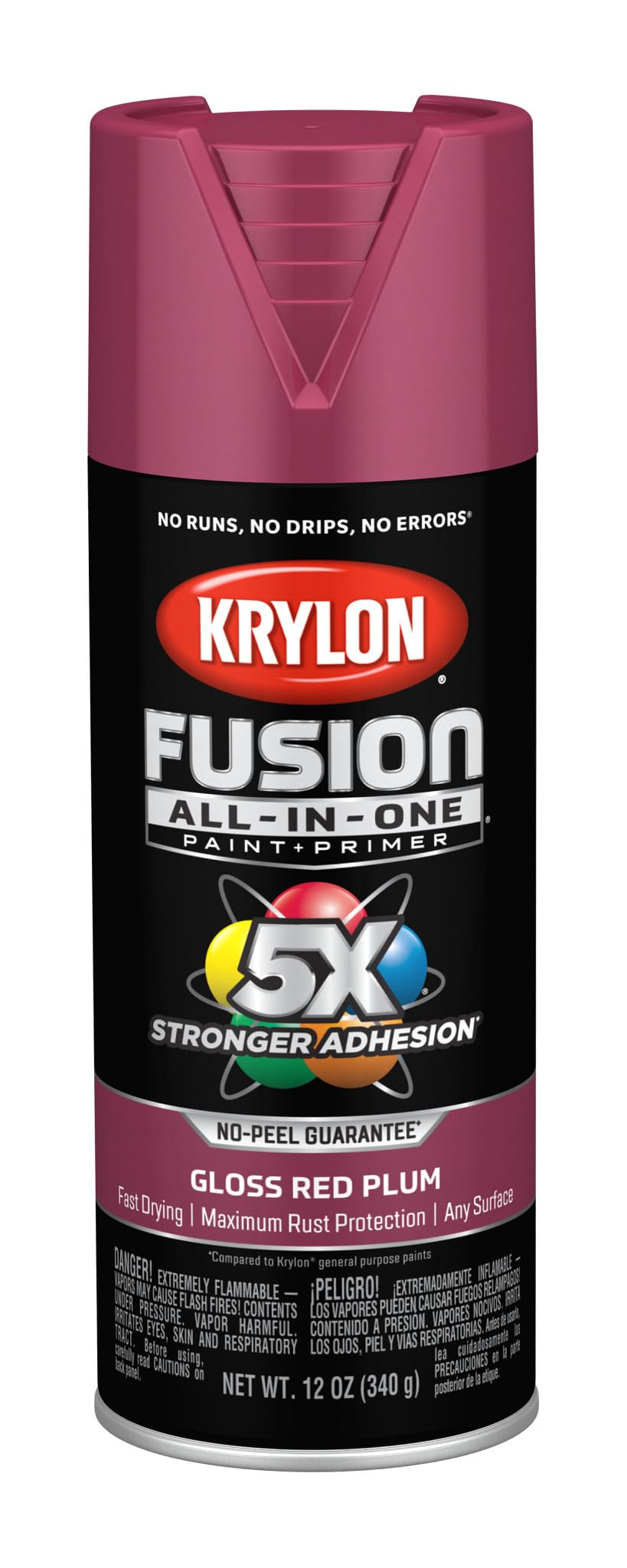 Krylon Fusion All-In-One 12 Oz. Gloss Spray Paint, Red Plum - 1 Each