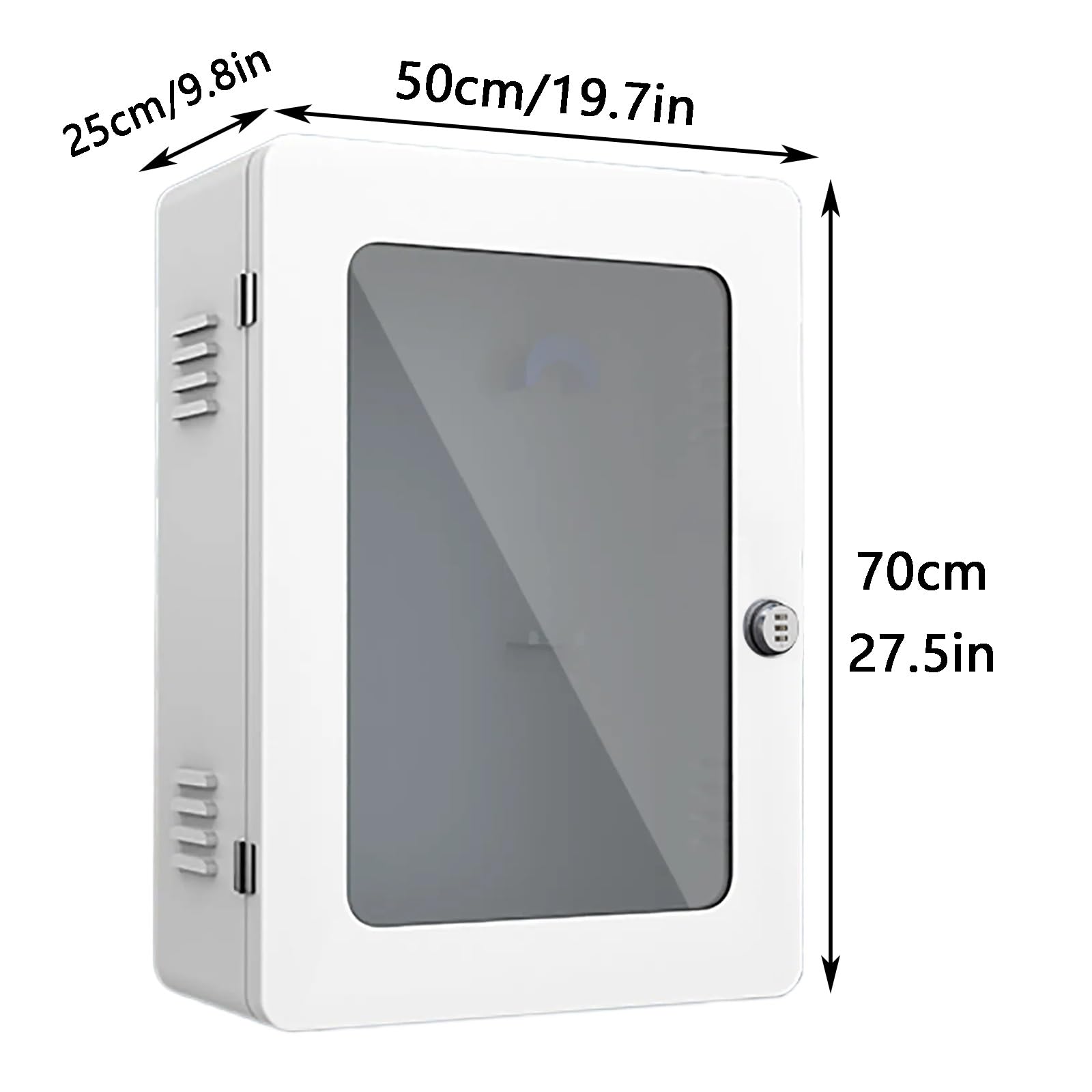 Caja de protección para estación de carga de pared, caja protectora con cerradura para estación de carga de vehículos eléctricos, diseño de esquinas redondeadas, compatible con el 95% de los puntos