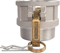 Vista 6 de 2 piezas de accesorios de bloqueo de leva fundida por gravedad de aluminio (parte B de 3 pulgadas) de manguera de leva y ranura, acoplador hembra