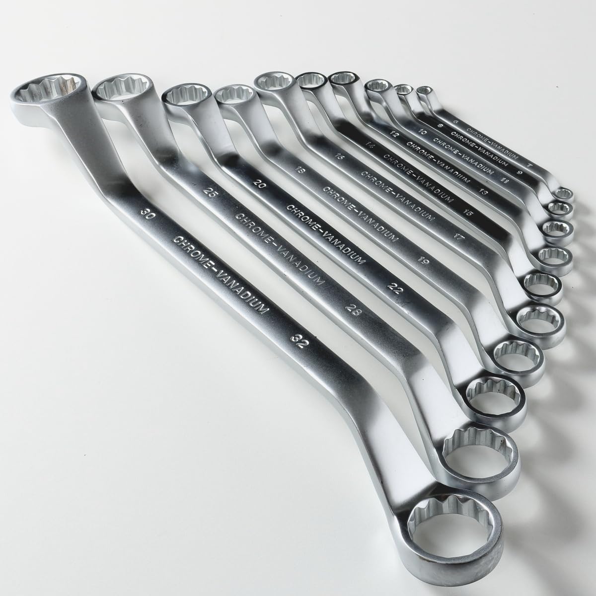 Mephisto Inserto per attrezzi Pro Line, chiave ad anello doppia | Set di attrezzi per carrello da officina, set di chiavi combinate, 40 pezzi, metriche, con inserto morbido, effetto carbonio