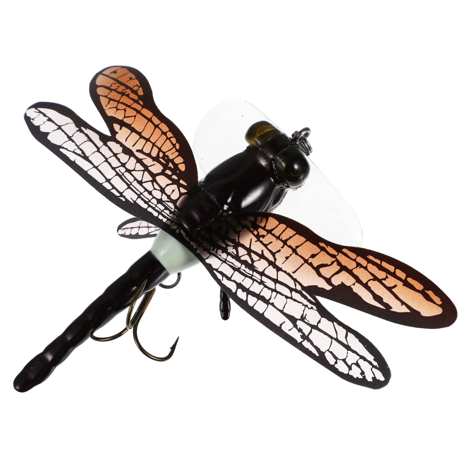 YARNOW2pcs Lure Dragonfly Crankbait Bait Treble Hook Trolling Hard Lure Rotary Tool Hard Swimbaits Saltwater Bait Tackle Flying Fish Lure Water Lures Fishing Artificial Plastic Red