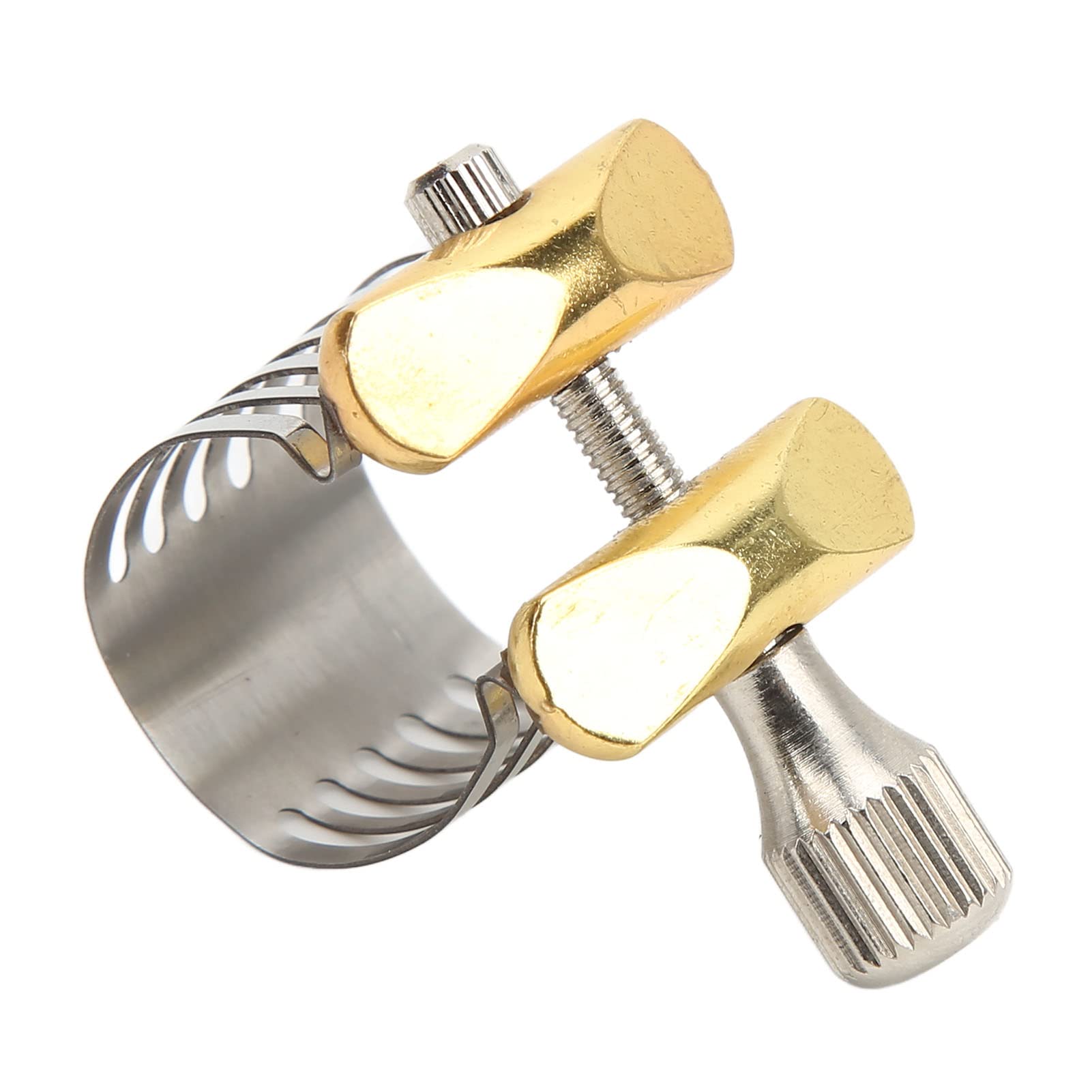 Legatura In Silicone Per Bocchino Sassofono Alto, Soprano E Tenore – Clip Arancione, Serraggio Rapido