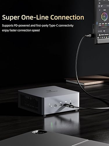 Miniatura 3 de MINISFORUM Venus UM790 Pro Mini PC AMD Ryzen 9 7940HS Barebone con AMD Radeon 780M, 4X USB3.2, 2X USB4, 2xHDMI 2.1, 2X PCIe4.0, Wi-Fi 6EBT5.3, RJ45