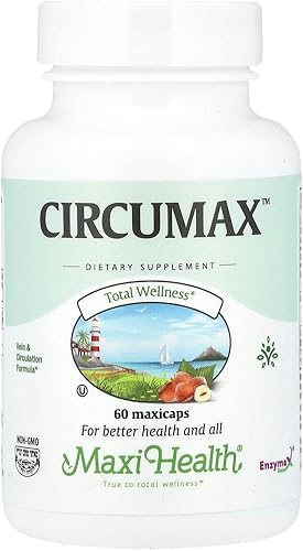 Maxi Health CircuMax Suplemento - Alta Potencia - Fórmula de vena y circulación - 60 cápsulas - Kosher
