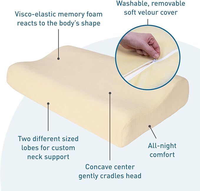 Almohada Viscoelástica Firme con Funda Lavable miniatura 3