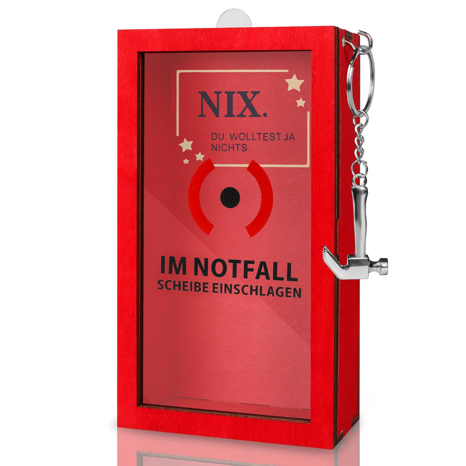 Anruzon Originelle Lustige Notfallbox mit Hammer 18-80