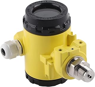 Pressure Sensor Transmitter, Digital Explosion Proof, Stainless Steel Sender 4-20mA LCD for Oil Air Water Pressure (Pressure Range:0~1.6Mpa)