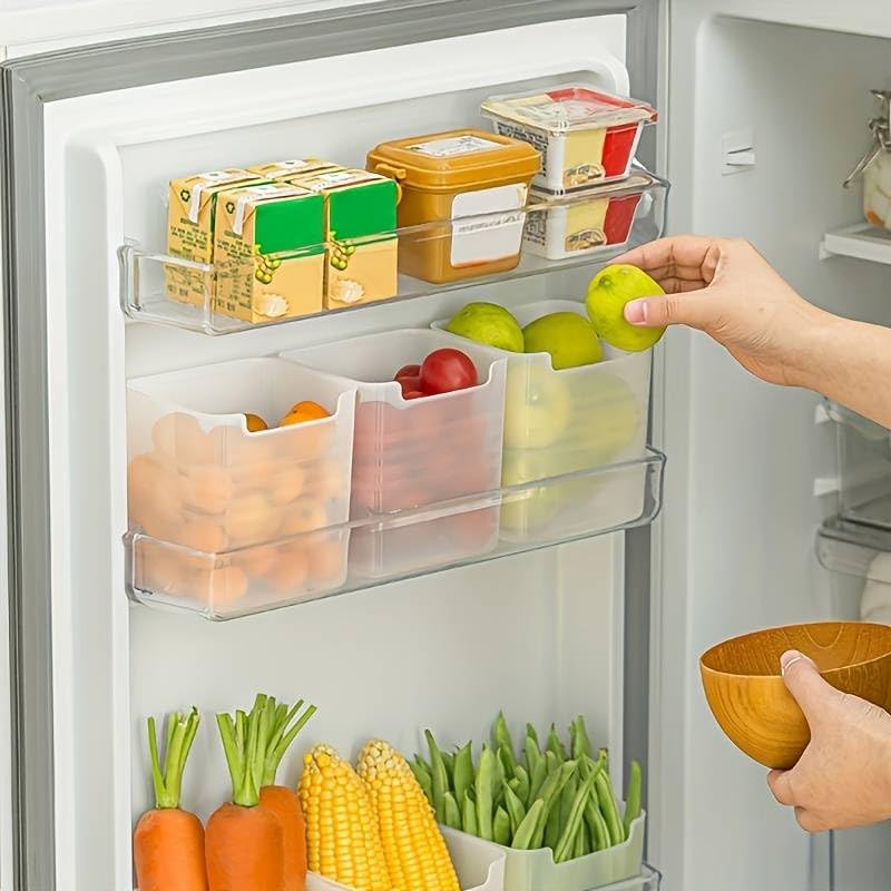 yornext Plastic 6 Fridge Storage Boxes Multipurpose Containers For Storage Space-Saving Refrigerator Side Door Organizer For Fridge Kitchen Fruits, Vegetables Storage Containers, Transparent (B0D9BSD17Y) Amazon Price History, Amazon Price Tracker