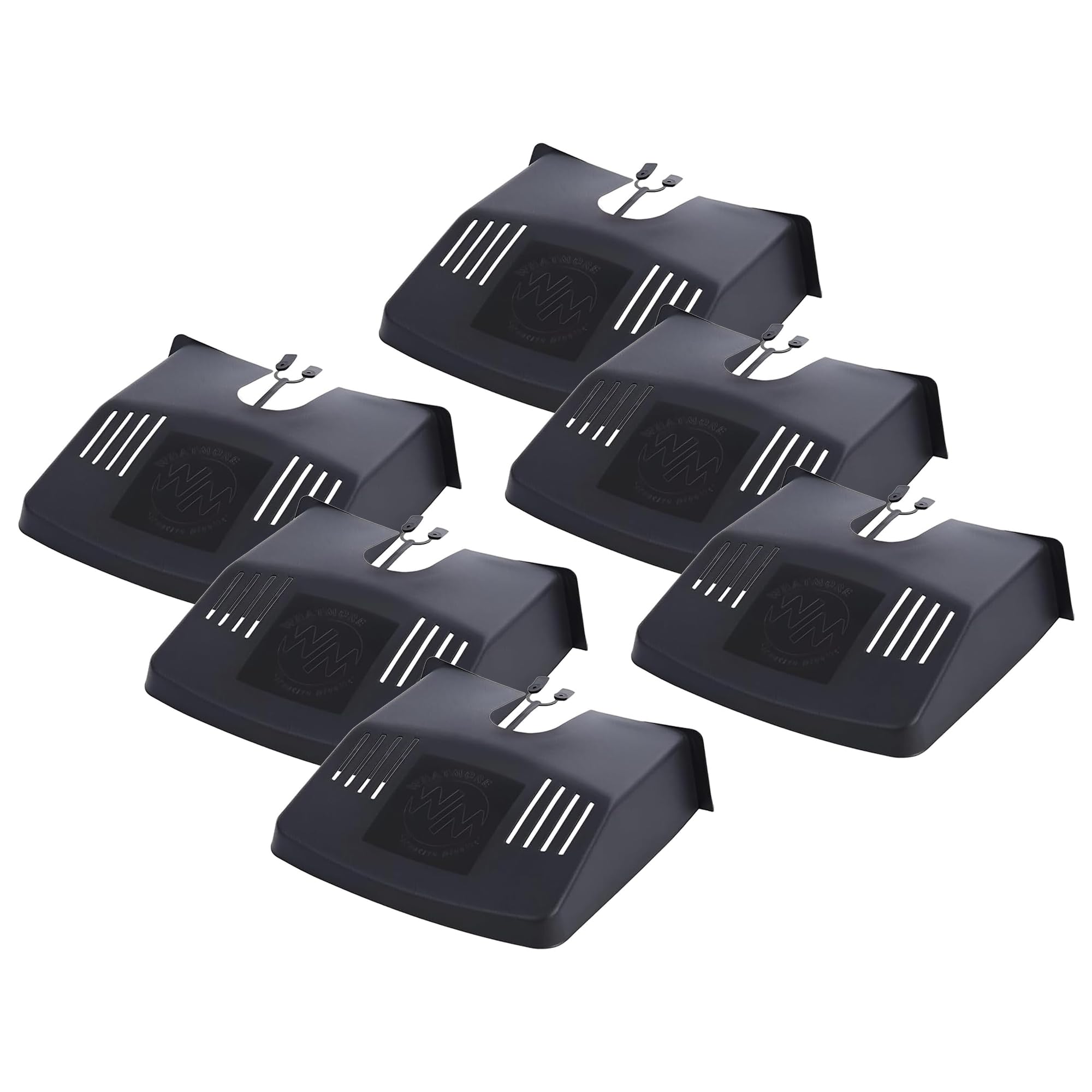 6 x Heavy Duty Drain Cover Guard for Outdoor Drains, Prevents Leaves & Debris Blocking Gutters, Easy Fit Plastic Drain Protector for Garden, Driveway, Patio & Rainwater Drainage System
