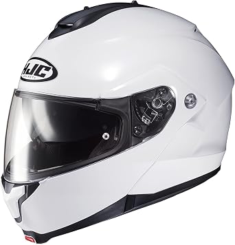 HJC Helmets Unisex-Adult Flip-Up Modular Helmet White, Medium 2104-143