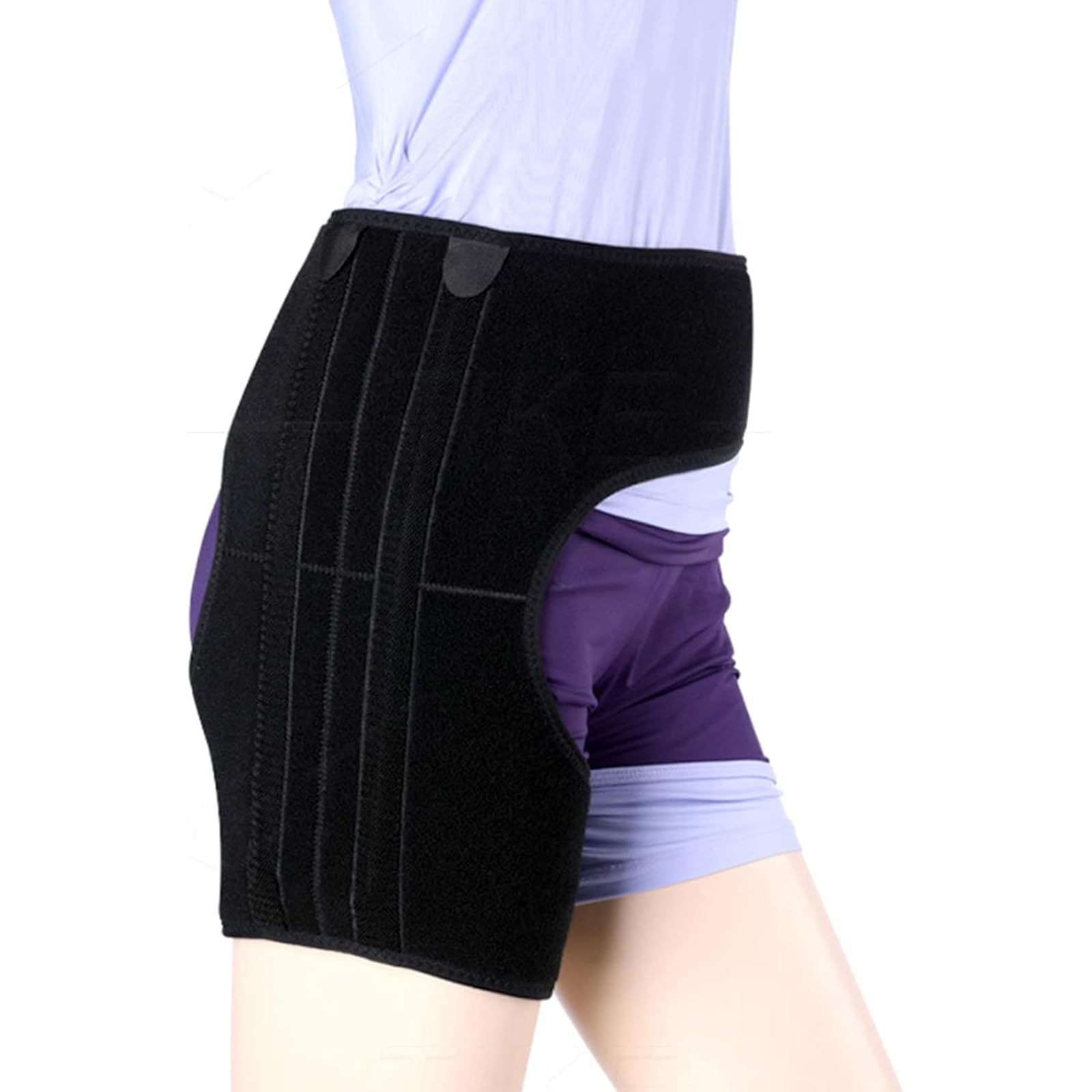 Oberschenkel Leiste Hamstring Support Brace, Hip Brace & Leiste Support Bandage Mit Verstellbaren Compression Wrap, Schmerzlinderung Für Muskel & Sehne Erholung, Hip Flexor Strain Injury Recovery