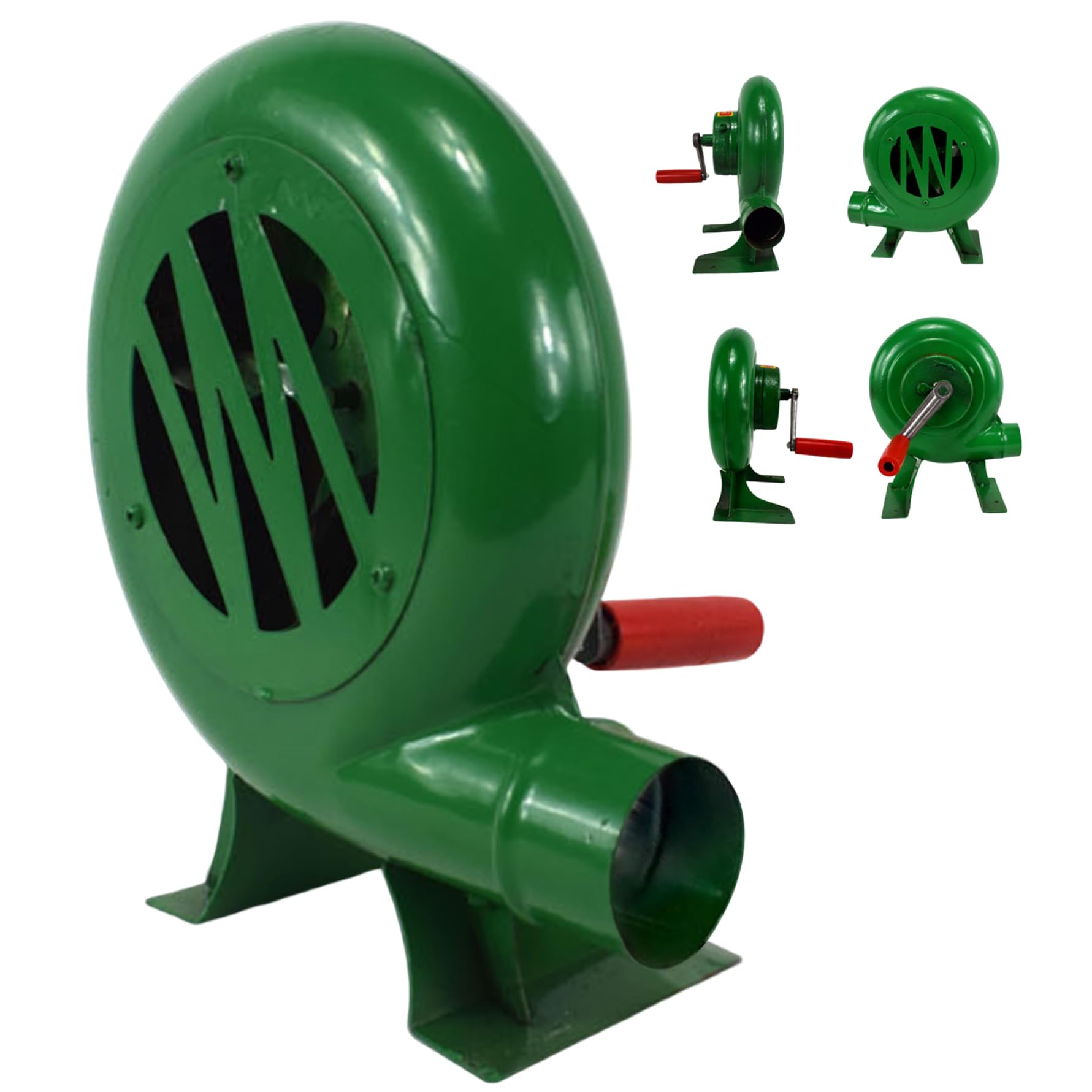 Mini soffiatore per forgia da fabbro da 200 W per barbecue con ingranaggio in ferro condotto portatile per picnic in campeggio