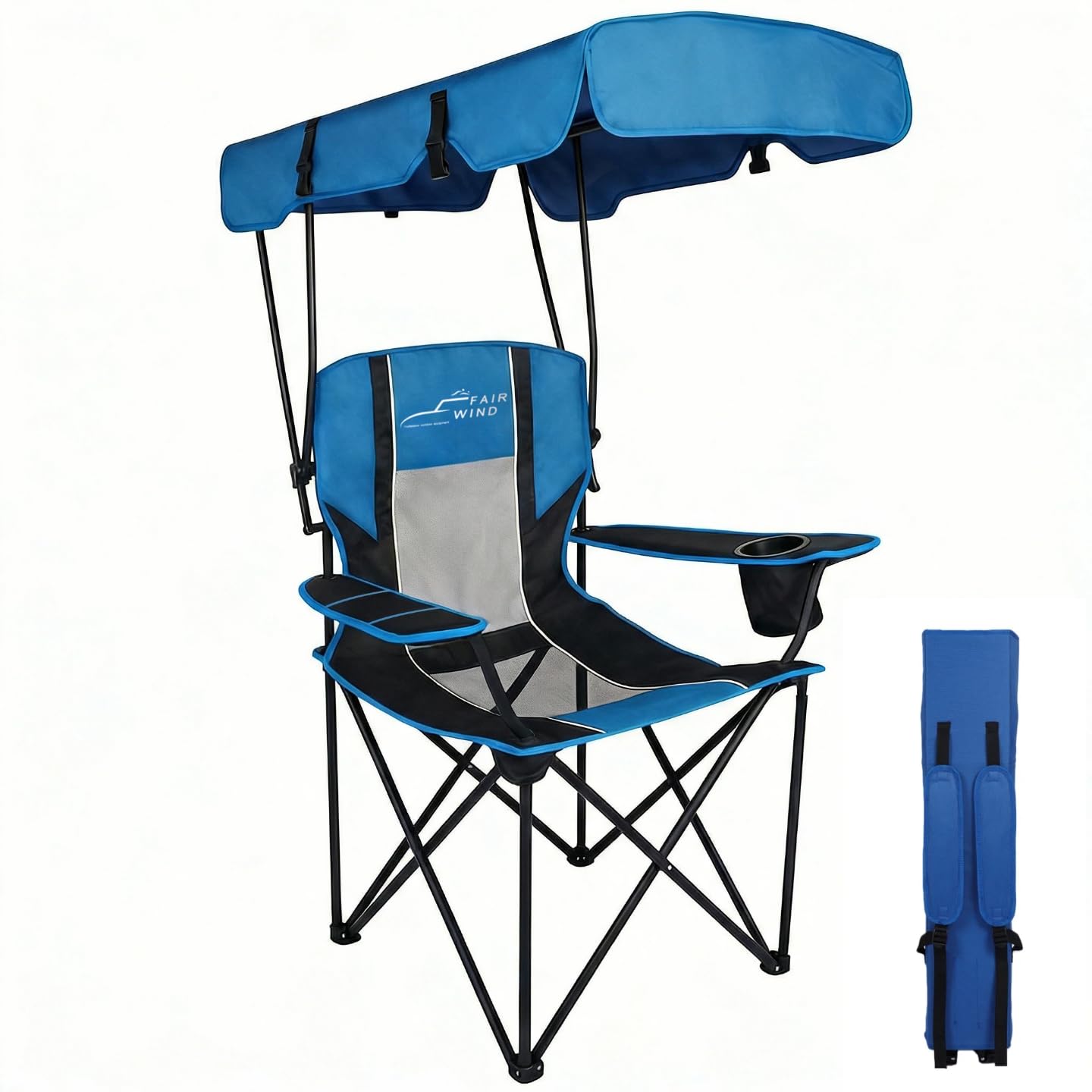 FAIR WIND Portable Canopy Camping Chair