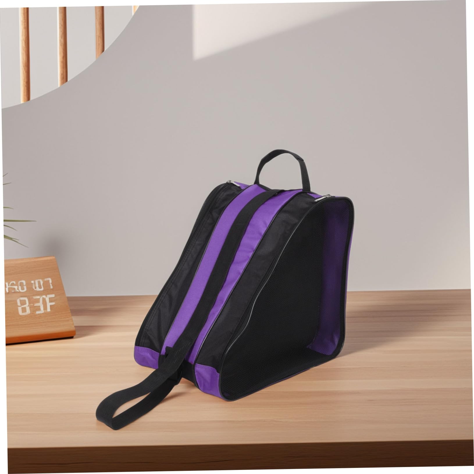 Toddmomy 2pezzi Borsa Per Pattini Da Ghiaccio Per Ragazze Grande Capacità Con Scomparti Multipli Leggera e Portatile Per Pattinaggio Artistico e Trasporto Di Attrezzatura