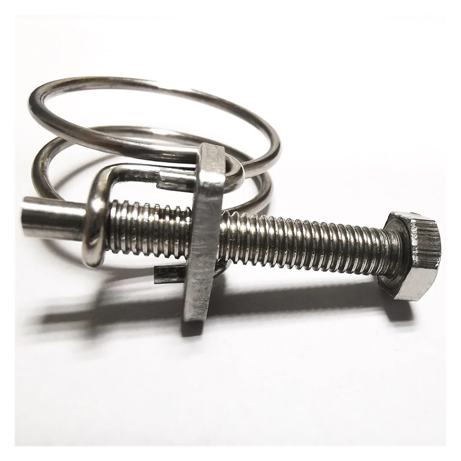 Doppel-Drahtschlauch-Bolzenbefestigungsklemme, 304SS 105C Doppeldraht-Rohrschellen, Wasser-Lüftungsrohre, Multi-Size-Packung 2–20 Stück(89-95mm(5pcs))