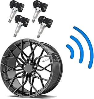 TPMS Sensor,103460200A 433MHz Tire Pressure Monitoring Sensor Compatible with Tesla Model 3 Model S Model X -2021 Replaces# 103460200A 103460200C 4pcs(NOT FIT Model Y)