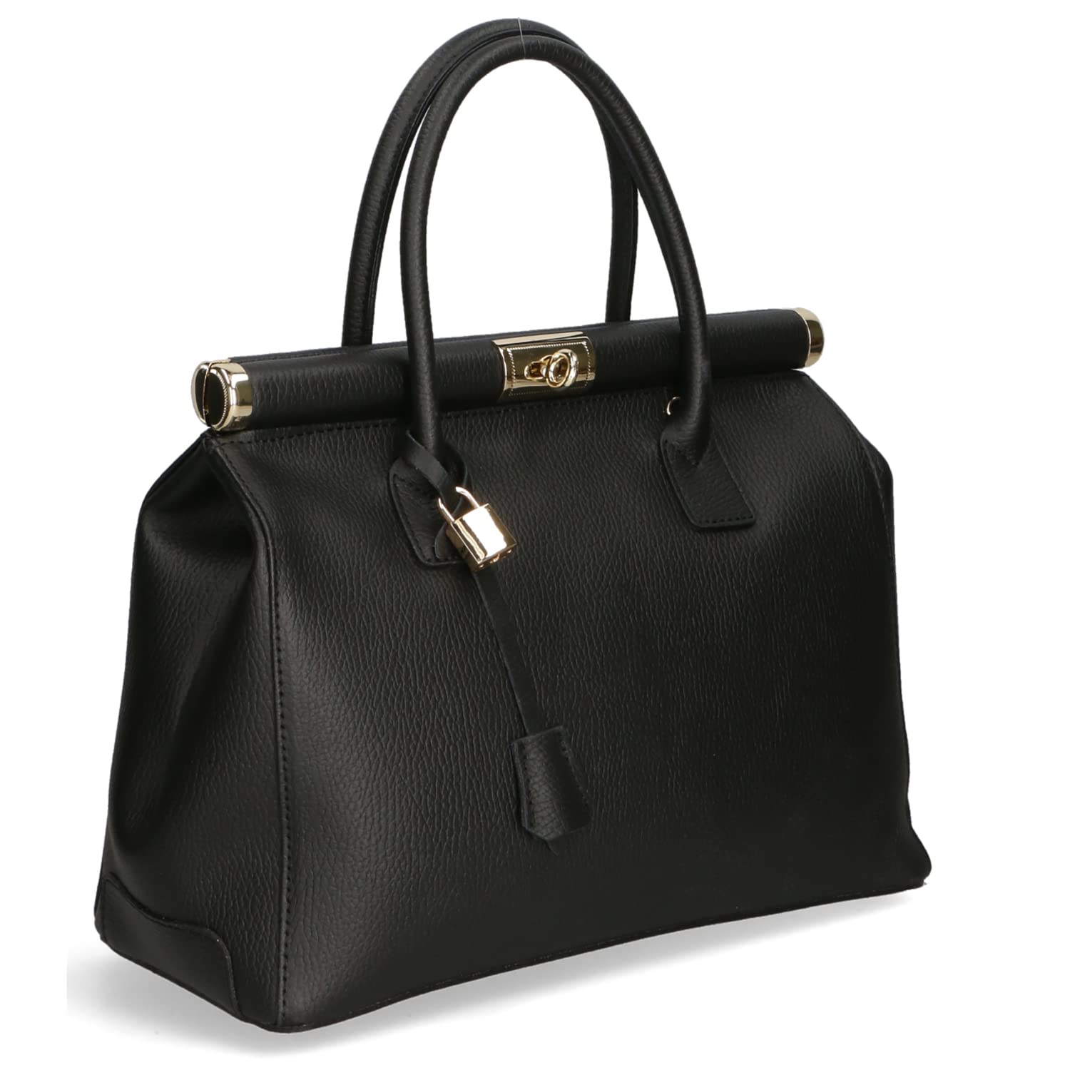 Chicca Borse Borsa Donna a Mano Pelle con Tracolla Bauletto