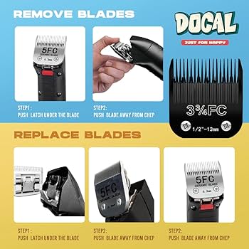 2PCS 3FC Blades Detachable Dog Grooming Ceramic Blades Compatible With