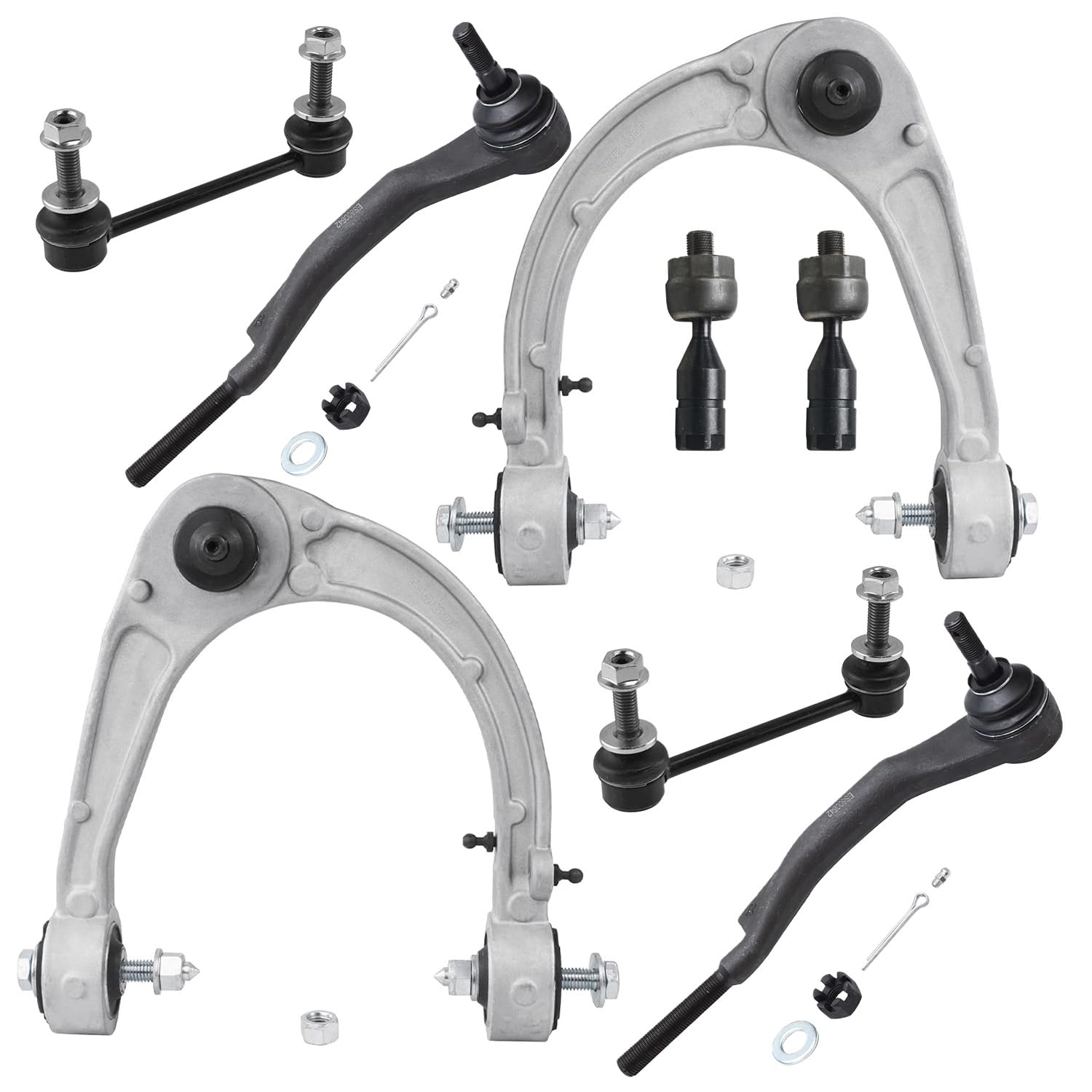 Detroit Axle - AWD 8pc Front End Kit for 2008-2014 Cadillac CTS, 2 Upper